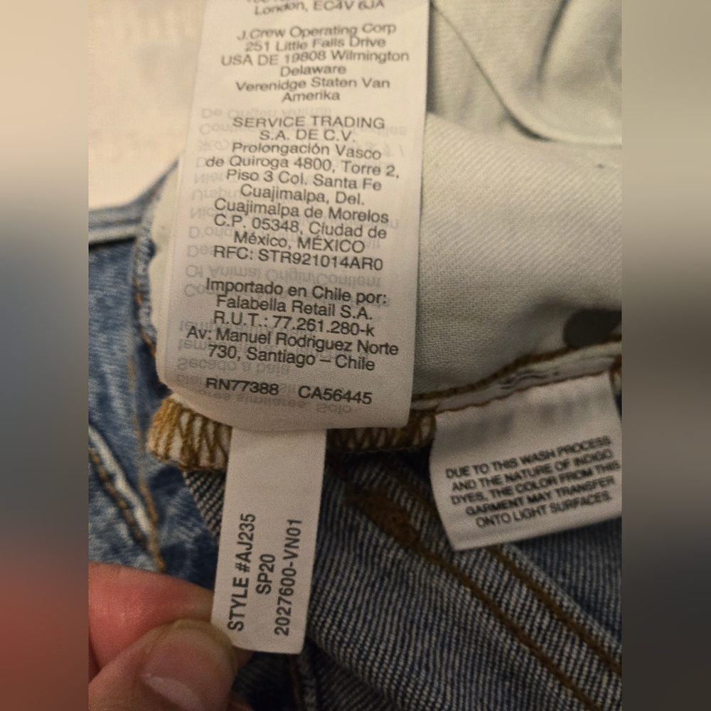 Madewell The High Rise Slim Crop Boy Jeans Size 33 Color Blue - Picture 12 of 14